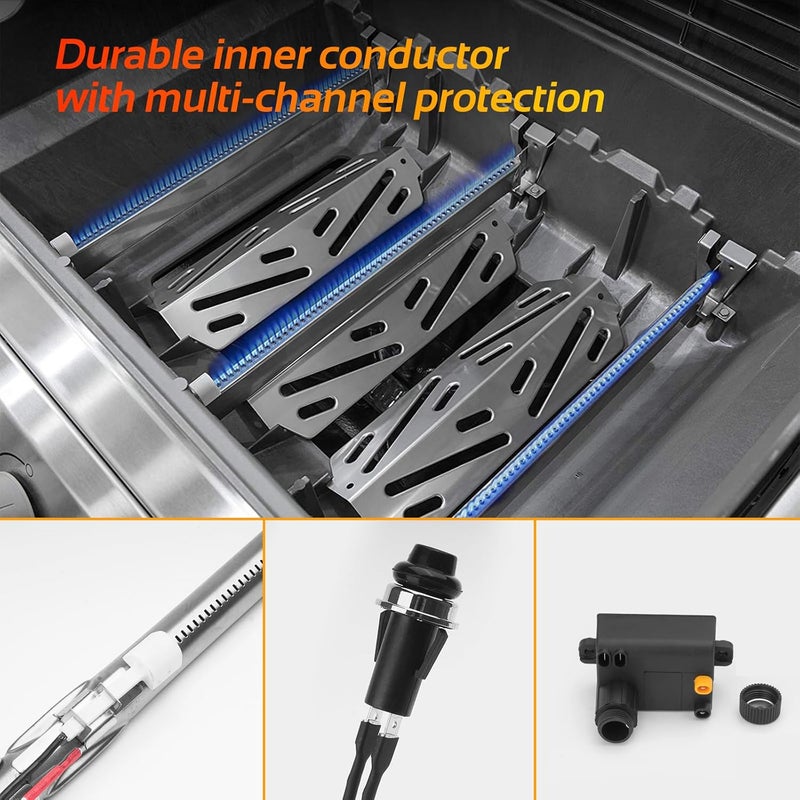 JCLMER 7642 Grill Igniter Kit for Weber Spirit 210 & Spirit 310 Gas Grill, Spirit E-210, S-210, E-310, SP-310 with Up Front Controls (2013 and Newer), Barbecue Electronic Igniter Button Replacement Part - Image 5